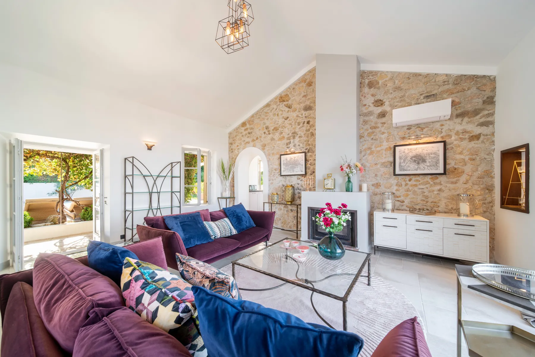 Second living room arranged for relaxed evenings together